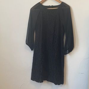 Black lace dress
